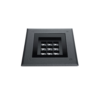Грунтовый проходной светильник Simes Zip квадратный Comfort S.7895
