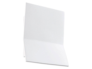 настенный светильник с изломанным профилем из керамики для рассеянного света