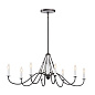 Freesia 8 Light Chandelier Anvil Iron with White Accents люстра 52457AVI Kichler — фото 7