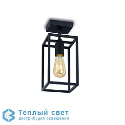 потолочный уличный светильник в форме квадратной клетки
