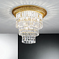 Kolarz MILORD CRYSTAL 0346.14L.15 потолочный светильник французское золото ø50cm высота 46cm 1+3 лампы e27+e14 — фото 1