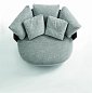 Кресло Calin XL Porada широкое с ореховой спинкой CALIN-XL-L0N0AC-TAMMYOS10 — фото 3
