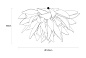 Подвесной светильник SERIP Dandelion Rosette — фото 1