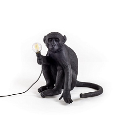 SE14922 Seletti MONKEY LAMP уличный настенный светильник в виде сидящей обезьяны с лампой