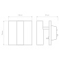 1058226 Enna Square Switched LED Astro lighting светильник для чтения матовый белый — фото 1