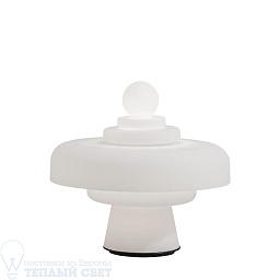 F443710100BIWL Fontana Arte Regina настольная лампа с белым абажуром и необычной формой корпуса