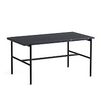 Rebar Coffee Table 80×49 см, каркас Soft black / черный мрамор