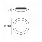 8272 Linea Light Crew 1 AP PL LED S современный потолочный и настенный светильник белый; бронза — фото 3