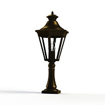 Victoria N° 6; Clear polycarbonate E27 105W; Gold patina