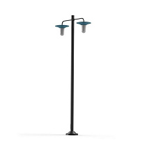 Cooper N° 5; Frosted glass E27 52W; Blue