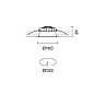 QV88 Easy Space iGuzzini Ø 163 mm - warm white - DALI - Transparent/Black — фото 1