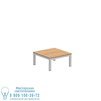 TABOELA НИЗКИЙ СТОЛ 80X80CM АНТРАЦИТОВЫЙ С СТОЛЕШНИЦОЙ ИЗ ТИКА Royal Botania