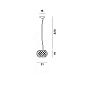 FN311027-10_16 Foscarini CABOCHE PLUS Пиккола Сусп. Подвесной светильник 10M — фото 1