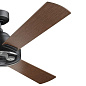 60" Pinion Fan Distressed Black люстра-вентилятор 300253DBK Kichler — фото 4