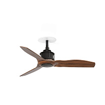 JUST FAN S RECESSED Black/walnut fan TUYA