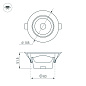 032311 Arlight Светильник LTD-POLAR-TURN-R105-10W Day4000 (WH, 36 deg, 230V) — фото 1