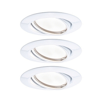 встраиваемый потолочный поворотный спот белого цвета