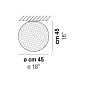 RINA PL 45 Vistosi Потолочный светильник