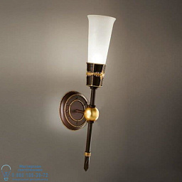 5828/A1 MM lampadari Fiaccole настенный светильник с конусным стеклянным плафоном и латунным кронштейном