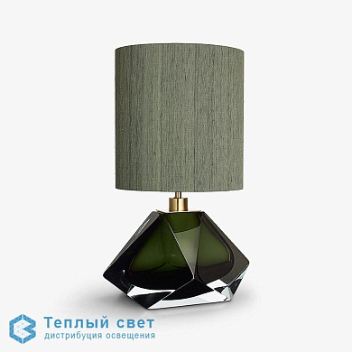 Diamond   Small настольная лампа Bella Figura tl700 forestgreenandclear angle lr copy lg