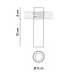 663011/10 Vibia Bind solo Светильник направленного света Ø 3 см x 10 см Узкий - 6630 встраиваемый точечный светильник — фото 1
