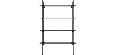 Rod shelf combination 16 Bolia книжный шкаф