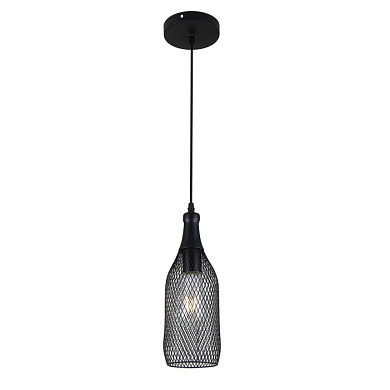 3353/1 PENDANT ODL17 379 черный Подвес E27 60W 220V BOTTLE
