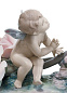 1008293 Lladro Summer Rhythm фарфоровая статуэтка феи с ребёнком — фото 4