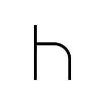 Строчная буква «h»