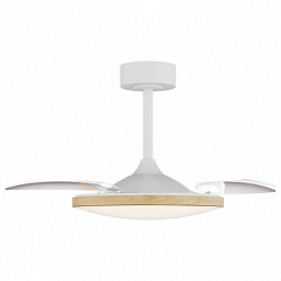 9009 Mantra SLIM FAN потолочный вентилятор с осветительным модулем и корпусом белого цвета