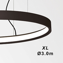 SUPERLOOP HC 300 SBL 930 B Delta Light SUPERLOOP черный подвесной потолочный светильник кольцевой формы