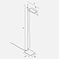 Giùup Icone Торшер Oblong, Rectangular, Bar черный i-c-0173 — фото 5