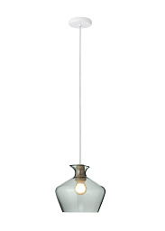 F52A05 Green Fabbian Malvasia подвесной светильник с зеленым стеклянным плафоном и металлической вставкой