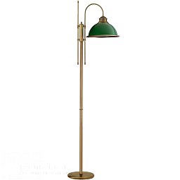 LID-LS-1 Kutek Lido торшер с зелёным купольным абажуром