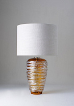 Amber shown with 18 Cylinder in Natural Linen with Cream Card lining