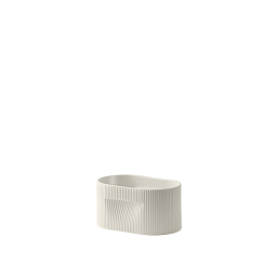 RIDPLA13A02 Muuto Ridge кашпо цилиндрическое кремово белое 13 см