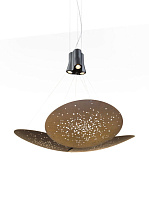 подвесной светильник бронзового цвета с куполообразным плафоном