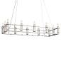 Rosalind 45.25" 12 Light Linear Chandelier Polished Nickel люстра 52492PN Kichler