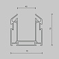 TRA010MP-212S Maytoni Accessories for tracks Gravity Профиль Серебро — фото 6