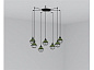 62803-7L CLAIRE GREEN PENDANT LAMP E27 15W 7L подвесной светильник Faro barcelona