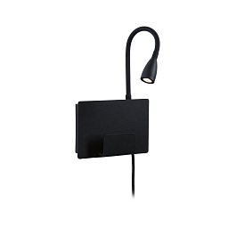 71101 Paulmann Halina USB настенное бра черное с USB
