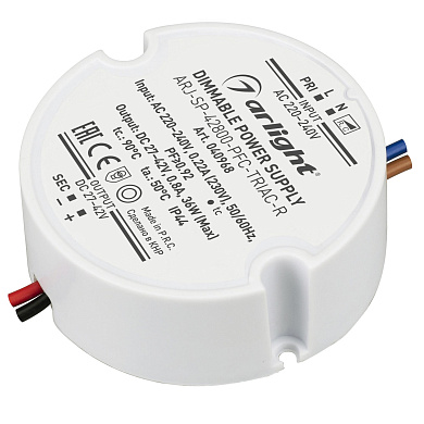 040968 Arlight LED драйвер ARJ-SP-42800-PFC-TRIAC-R (36W, 27-42V, 800mA)