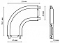 135207 Novotech Smal соединитель угловой l-образный для треков, черный