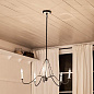 Freesia 5 Light Chandelier Anvil Iron with White Accents люстра 52455AVI Kichler