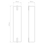 1469004 Elba 600 Wall Astro lighting настенный светильник ткань цвета шпаклёвки / бронза — фото 6