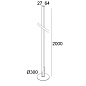 SLM26H F 927 MDL WD B черный Delta Light торшер — фото 1