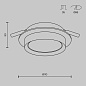 DL086-GX53-RD-BW Maytoni Hoop Встраиваемый светильник 12W Черный — фото 4