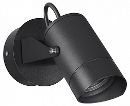 6647/10WL3 Odeon Light Stima уличный настенный светильник цилиндрический чёрный IP54