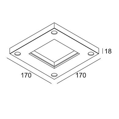 28400 0110 Delta Light ACCESSORIES МОНТАЖНЫЙ КОМПЛЕКТ ENTERO SQ-M CSC