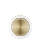Brass Gold Aluminium & Acrylic LED 8Watt 220-240Volt 713Lm IP20 3000K D:17 H:6 cm